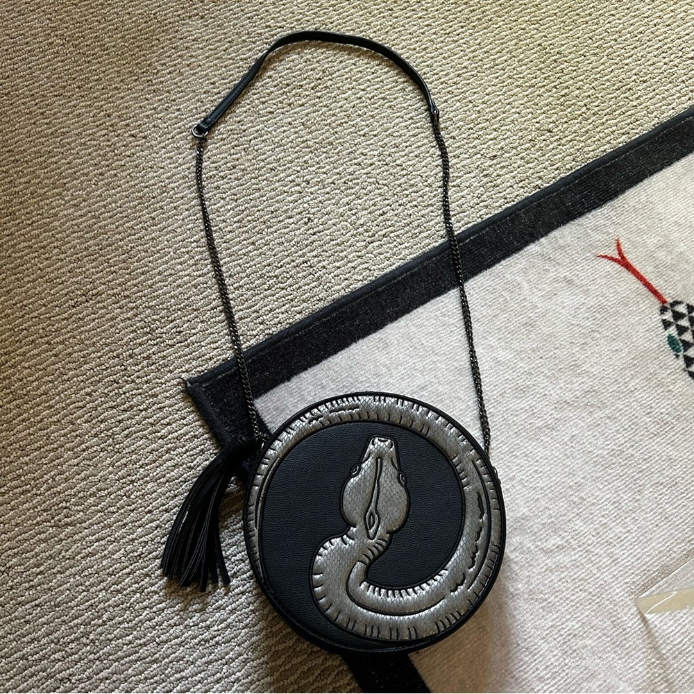 Danielle Nicole Black And Silver Crossbody Bag - image 1